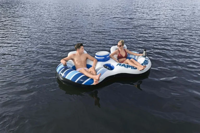 Napuhljivi Madrac Za Plivanje Za 2 Osobe Bestway 240x122x50cm + Nasloni + Pretinci Za Pohranu 6