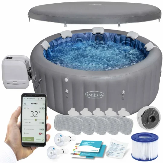 Napuhljivi Masažni Bazen Lay Z Spa Santorini Pro Bestway 6001t, 7 Osoba 1