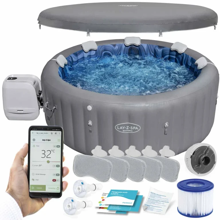Napuhljivi Masažni Bazen Lay Z Spa Santorini Pro Bestway 6001t, 7 Osoba 1