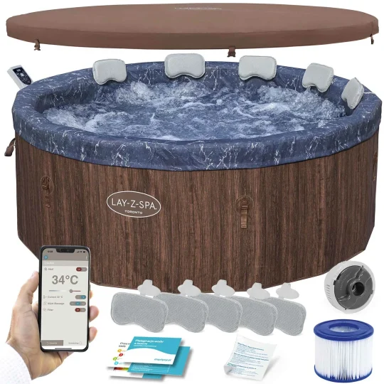 Napuhljivi Masažni Bazen Lay Z Spa Toronto Bestway 6001w, 7 Osoba, Wifi 1