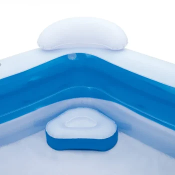 Napuhljivi Obiteljski Bazen 213x206 Cm Bestway + 2 Sjedala + 2 Jastuka + 2 Držača Za Piće 6