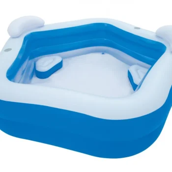 Napuhljivi Obiteljski Bazen 213x206 Cm Bestway + 2 Sjedala + 2 Jastuka + 2 Držača Za Piće 9