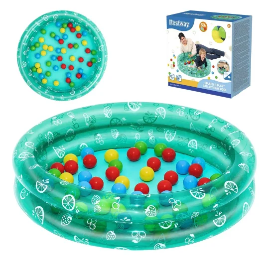 Napuhni Bazen Za Djecu S Lopticama 91x20cm Bestway 51141 1