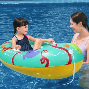 Napuhni Ponton Za Kupanje Morske životinje Za Djecu 3+ Bestway 119x79cm + Dno Na Napuhavanje 3