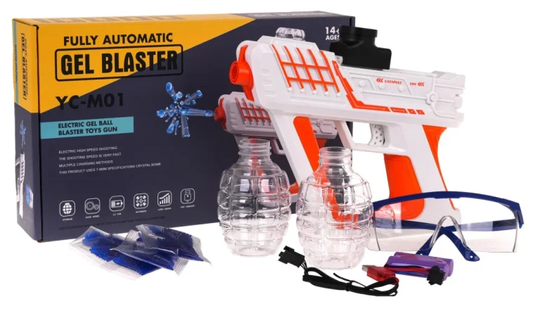 Narančasti Gel Blaster Pištolj + Pribor 8
