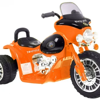 Narančasti Motor Za Sjeckalicu Na Baterije Za Djecu + 3 Kotača + Zvukovi + Led Svjetla Motor Na Akumulator 2