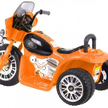 Narančasti Motor Za Sjeckalicu Na Baterije Za Djecu + 3 Kotača + Zvukovi + Led Svjetla Motor Na Akumulator 4