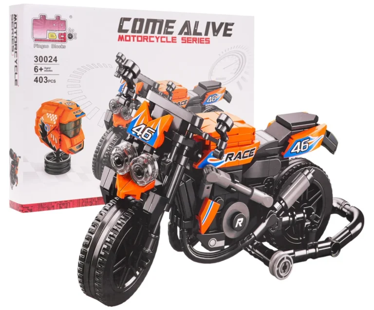 Narančasti Set Kockica Za Motocikle, 403 Dijela 1