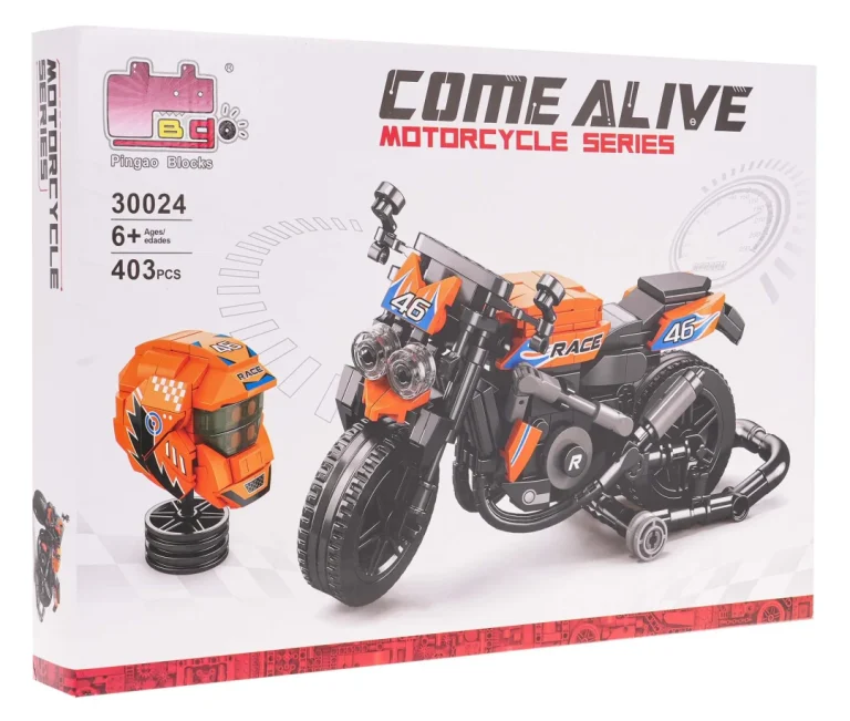 Narančasti Set Kockica Za Motocikle, 403 Dijela 3