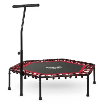 Neo Sport Fitness Trampolin S Ručkom 127 Cm, šesterokutni, Crveni 2