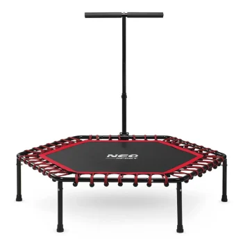 Neo Sport Fitness Trampolin S Ručkom 127 Cm, šesterokutni, Crveni 3
