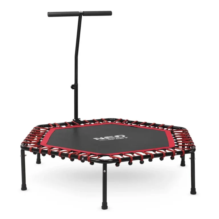Neo Sport Fitness Trampolin S Ručkom 127 Cm, šesterokutni, Crveni 4