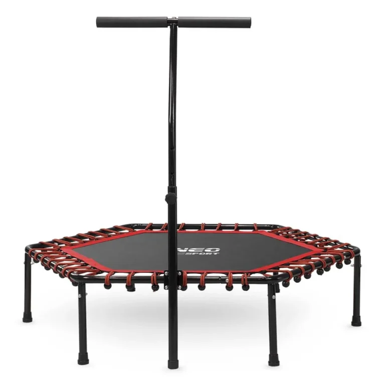 Neo Sport Fitness Trampolin S Ručkom 127 Cm, šesterokutni, Crveni 5