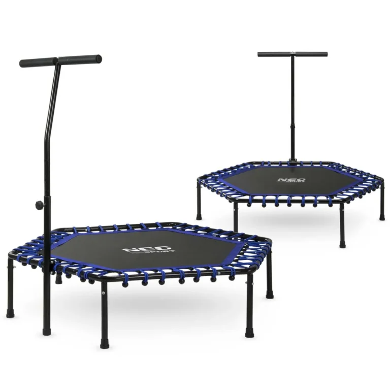 Neo Sport Fitness Trampolin S Ručkom 127 Cm, šesterokutni, Plavi 1