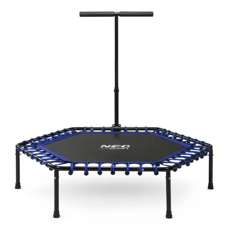 Neo Sport Fitness Trampolin S Ručkom 127 Cm, šesterokutni, Plavi 3