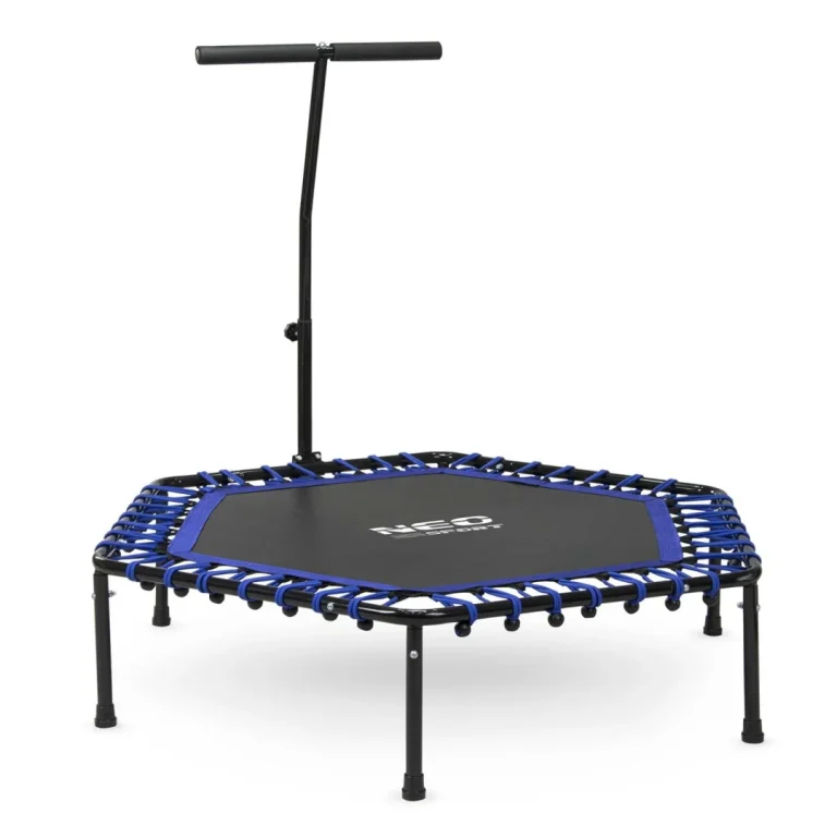 Neo Sport Fitness Trampolin S Ručkom 127 Cm, šesterokutni, Plavi 4