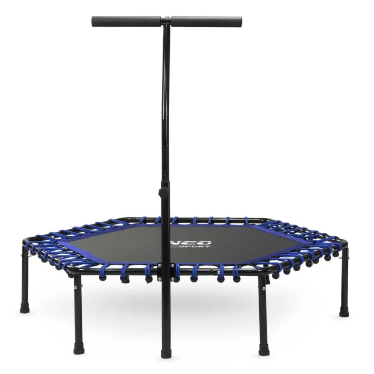 Neo Sport Fitness Trampolin S Ručkom 127 Cm, šesterokutni, Plavi 5
