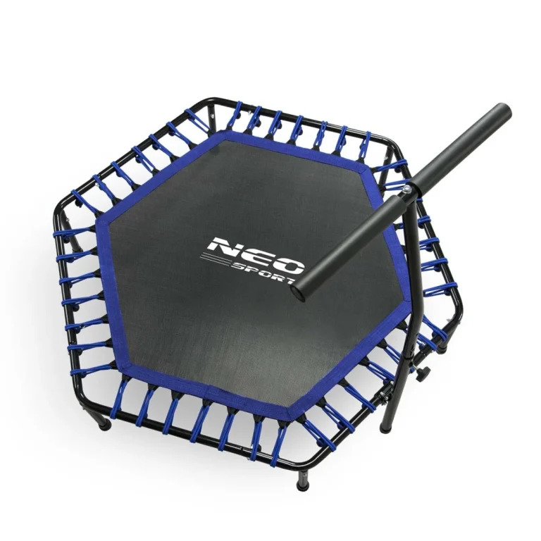Neo Sport Fitness Trampolin S Ručkom 127 Cm, šesterokutni, Plavi 6