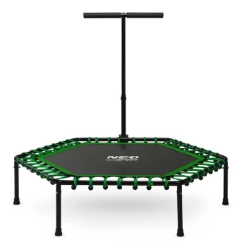 Neo Sport Fitness Trampolin S Ručkom 127 Cm, šesterokutni, Zeleni 3