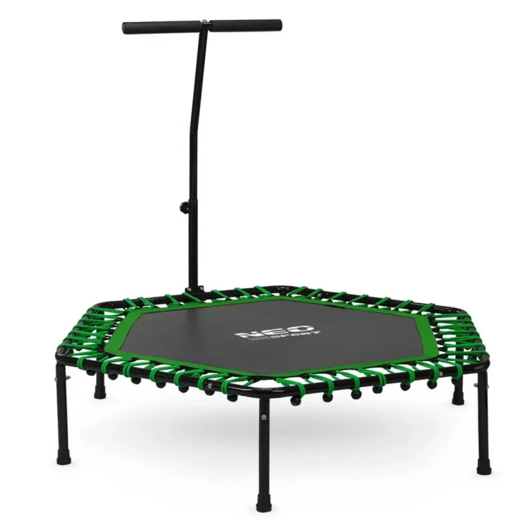 Neo Sport Fitness Trampolin S Ručkom 127 Cm, šesterokutni, Zeleni 4