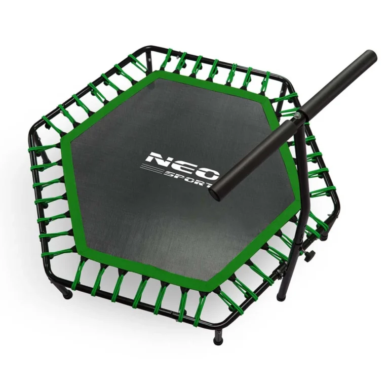 Neo Sport Fitness Trampolin S Ručkom 127 Cm, šesterokutni, Zeleni 6