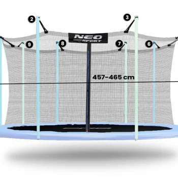 Neosport Mreža Za Unutarnju Upotrebu 465 Cm 15 Stopa 10 Kom 2