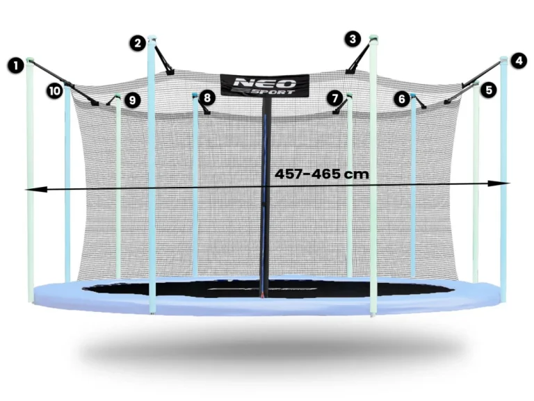 Neosport Mreža Za Unutarnju Upotrebu 465 Cm 15 Stopa 10 Kom 2