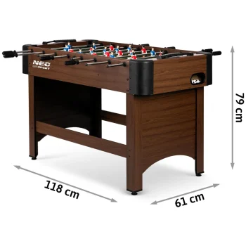 Neosport Stolni Nogomet 118x61x79 Cm Ns 804 Tamnosmeđa 13