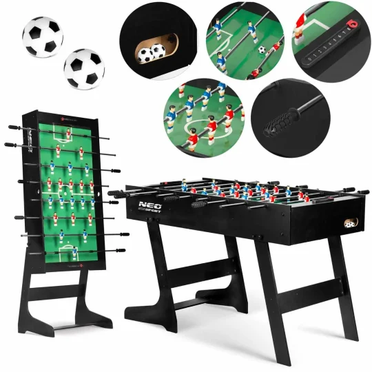 Neosport Stolni Nogomet 121 X 61 X 80 Cm Ns 803 Crni 1