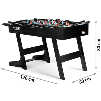 Neosport Stolni Nogomet 121 X 61 X 80 Cm Ns 803 Crni 9