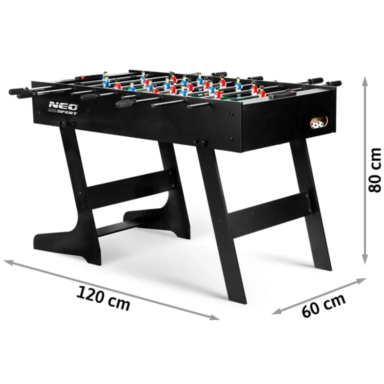 Neosport Stolni Nogomet 121 X 61 X 80 Cm Ns 803 Crni 9