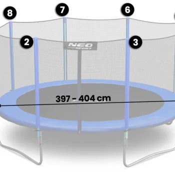 Neosport Vanjska Mreža 404 Cm 13 Stopa 8 Kom 2