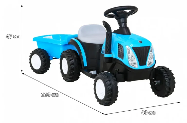 New Holland T7 Traktor S Prikolicom 12v Auto Na Akumulator 2