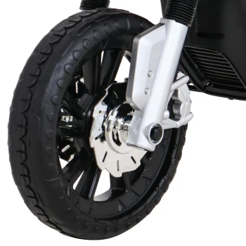 Night Rider Motor Na Baterije Za Djecu Bijeli + Pomoćni Kotači + Mp3 Usb + Gas, Bijela Motor Na Akumulator 12
