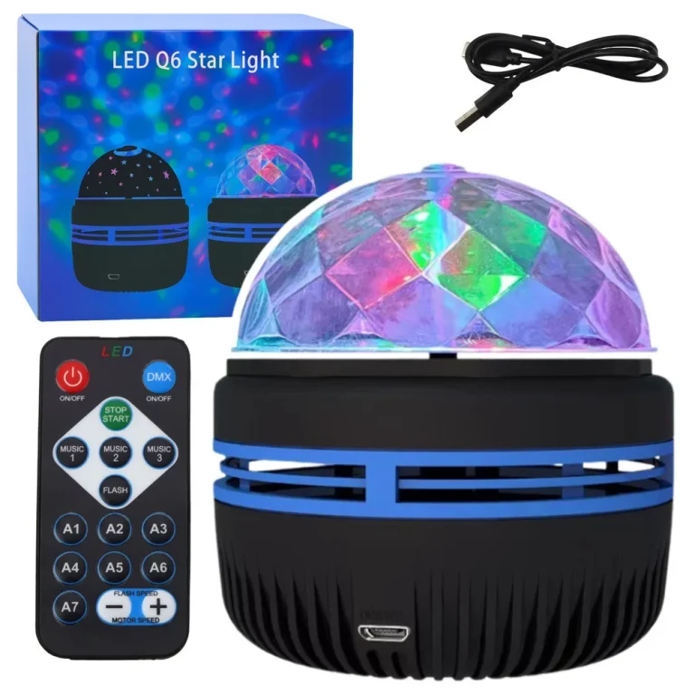 Noćna Lampa Projektor Kugla Led 360° S Daljinskim 1