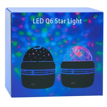 Noćna Lampa Projektor Kugla Led 360° S Daljinskim 6