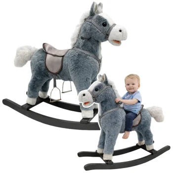 Noge Za Sedlo Za Ljuljačkog Konja Rocker Sounds Siva 74 Cm 2