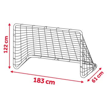 Nogometni Gol 183 X 122 X 61 Cm Ns 492 Crni 4