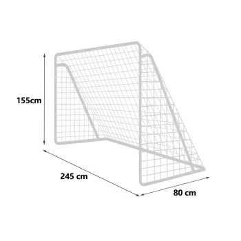 Nogometni Gol 245 X 155 X 80 Cm + Podloga Za Metu 9