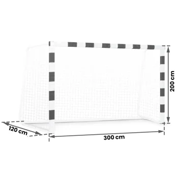 Nogometni Gol 300 X 200 X 120 Cm Ns 465 Crno Bijeli 6