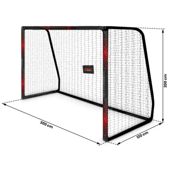 Nogometni Gol 300 X 200 X 120 Cm Ns 473 Crno Crveni 5