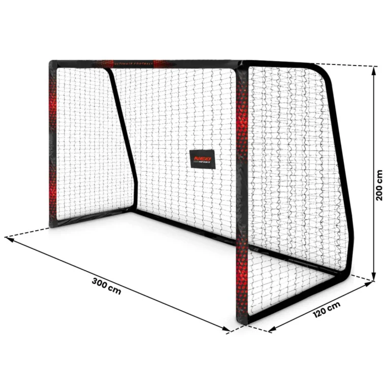 Nogometni Gol 300 X 200 X 120 Cm Ns 473 Crno Crveni 5