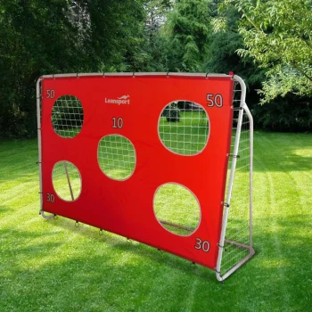 Nogometni Gol Za Trening S Podlogom Za Mete, Crveni, 213×152×75 Cm 3