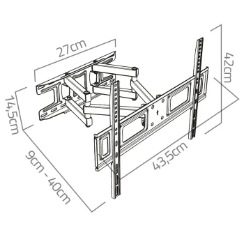 Nosač Za Tv Humberg 23–60 Inča Do 45 Kg 14