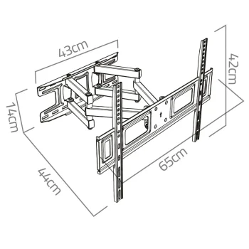 Nosač Za Tv Humberg 32–70 Inča Do 45 Kg 5