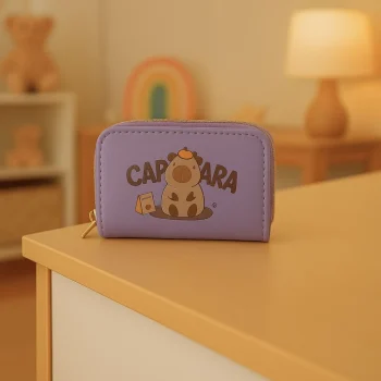 Novčanik Kapibara Dva Odjeljka Ljubičasti 12,5 × 8,5 Cm 5