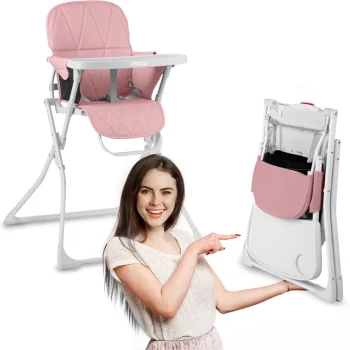 Nuco Stolica Za Hranjenje Bijela + Roza 14