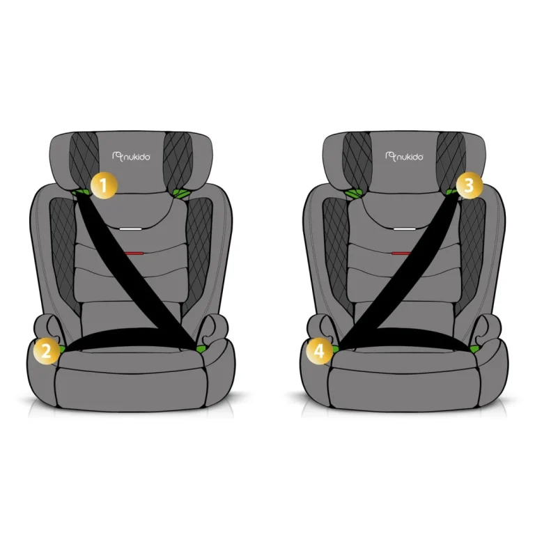 Nukido Louis Autosjedalica Crna 15 36 Kg Isofix 11