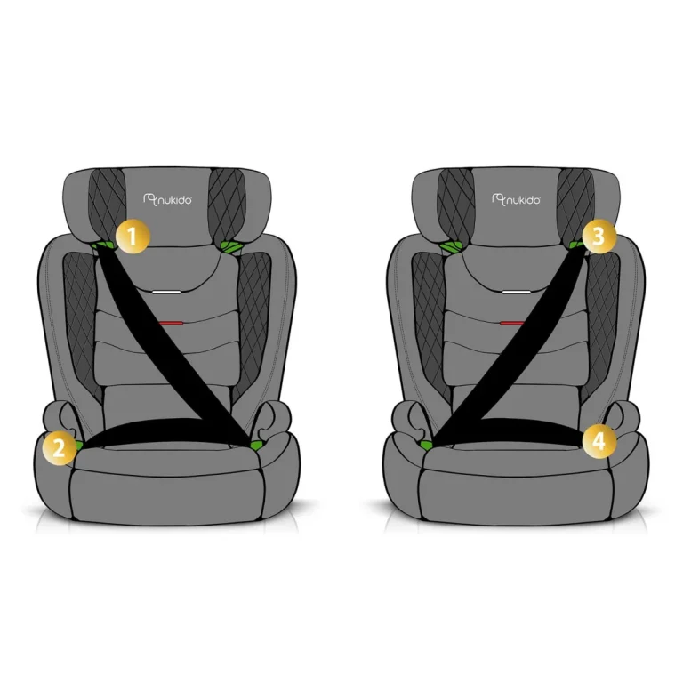 Nukido Louis Autosjedalica Crna/siva 15 36 Kg Isofix 13