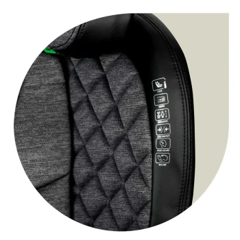 Nukido Louis Autosjedalica Crna/siva 15 36 Kg Isofix 7